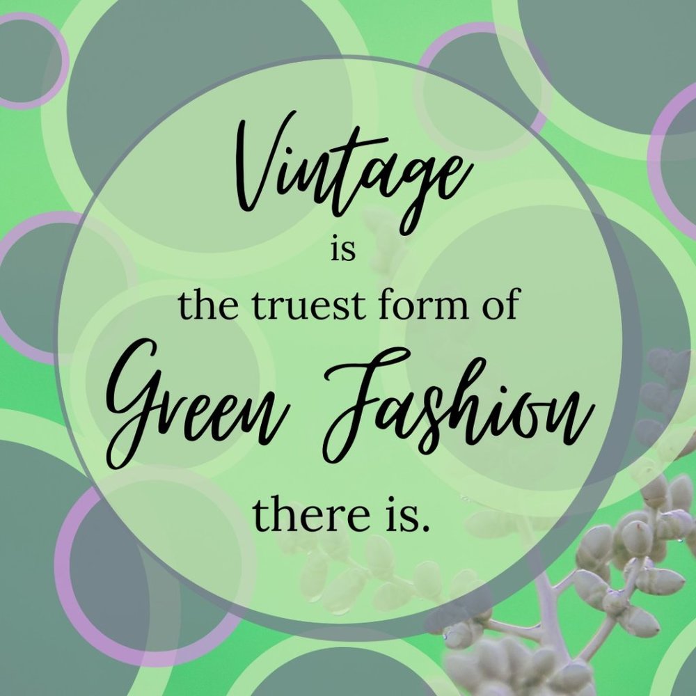 Welcome & thanks for choosing vintage/secondhand!